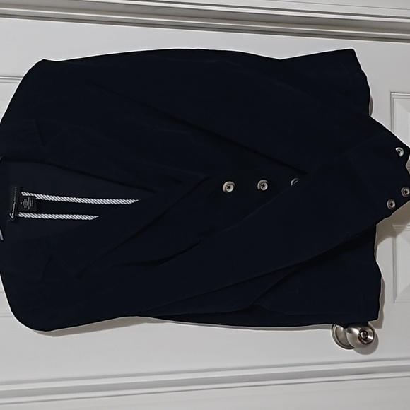 Lane Bryant Women's Velvet Navy Blazer Jacket - Picture 1 of 7